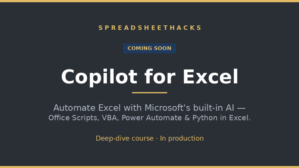 Copilot for Excel