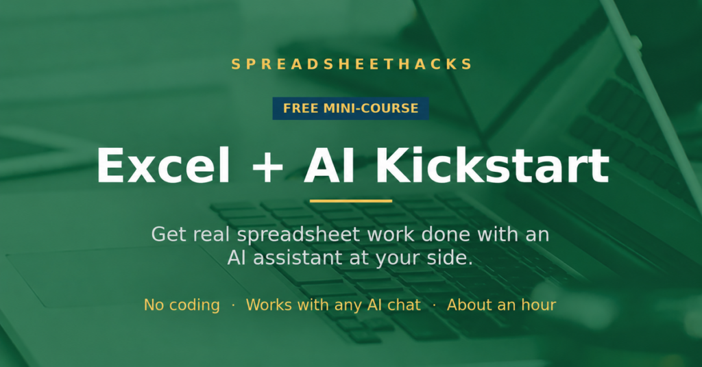 Excel + AI Kickstart